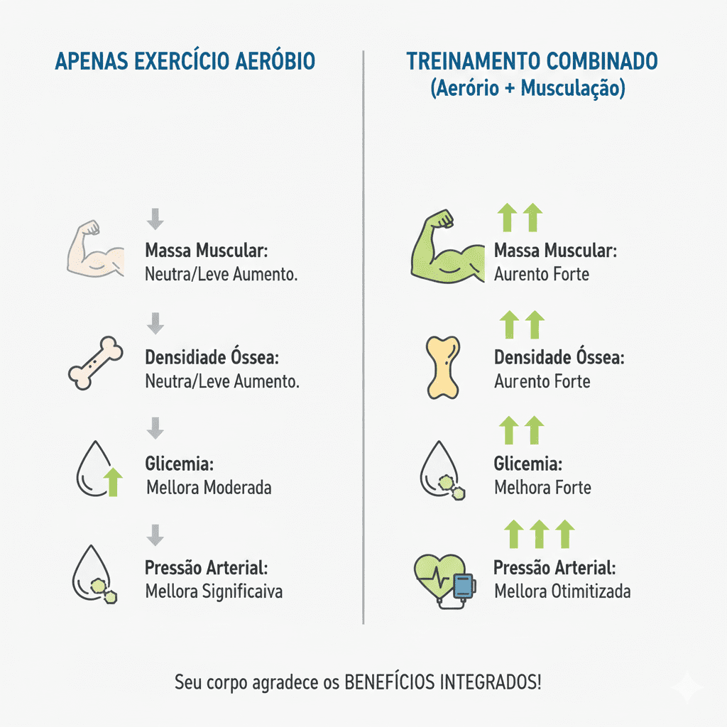 musculação na hipertensão: exercicio aerobico e treinamento combinado