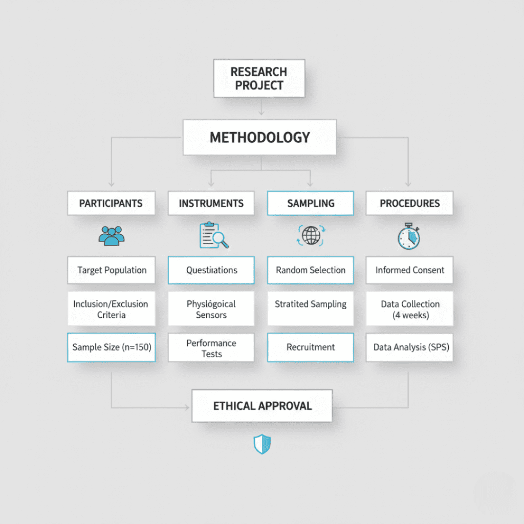 Fluxograma representando metodologia científica clara e estruturada.